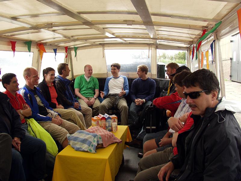 P8237354.jpg - Getting cozy on the boat.  Time for lunch