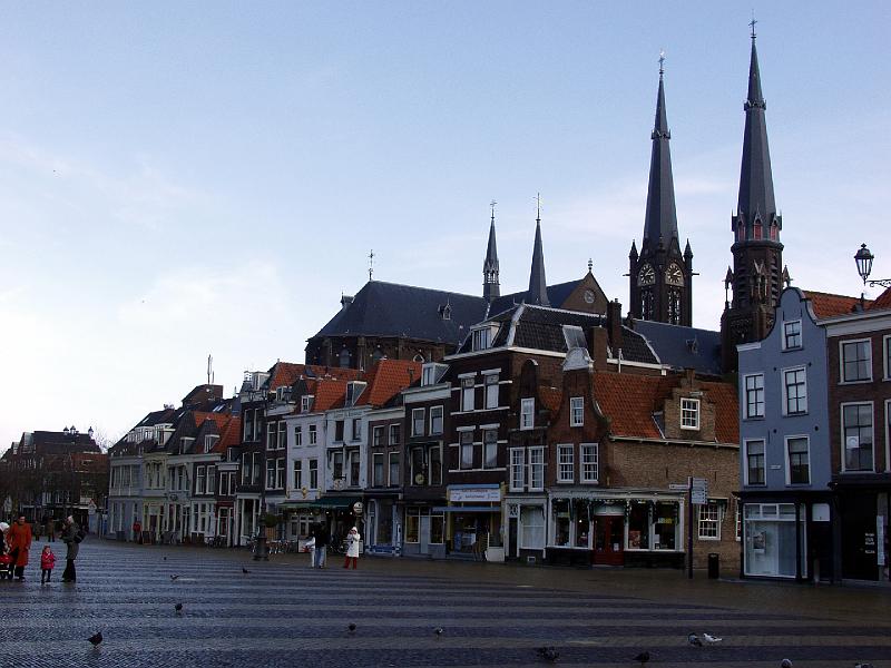 DelftMarket.jpg - Shops along the main square in Delft