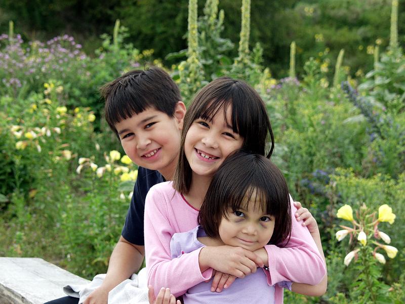 P7096650.jpg - L looks a bit racoonish due to the fall on the stairs