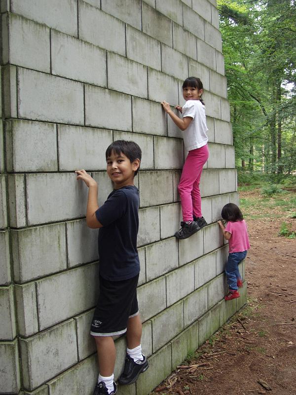 P9117451.jpg - Climbing the sculptures in the sculpture gardens
