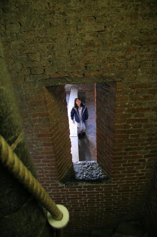 IMG_1789.jpg - Who is this I see while going down the stairs.